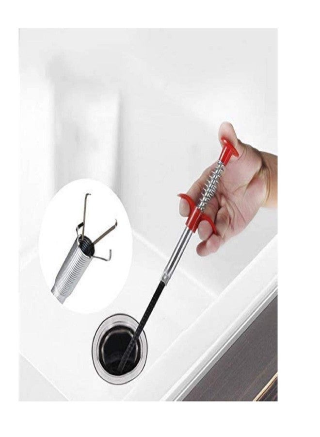 Winberg Hair Drain Clog Remover cleaning tool 0.6 Mtr/2 foot Stainless Steel-Sink snake cleaner/for Bathroom bathtub,Kitchen sink & Shower drains drain01 - Image 2